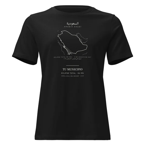 Eclipse T-shirt · women’s cut, “Saudi Arabia edition” design, in black