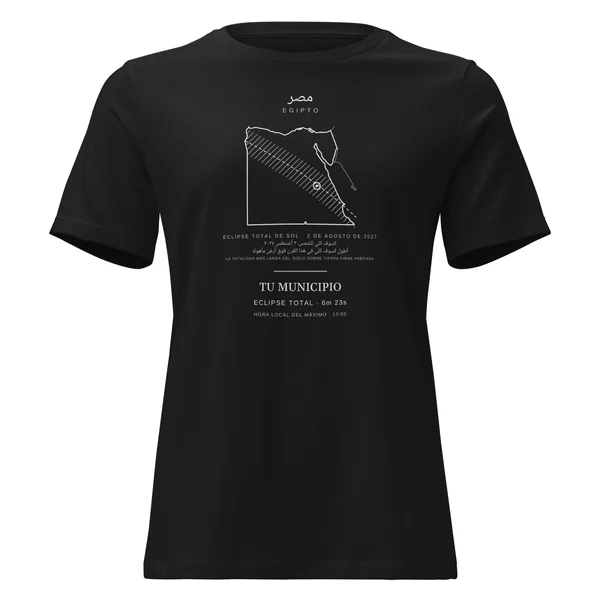 Eclipse T-shirt · women’s cut, “Egypt edition” design, in black