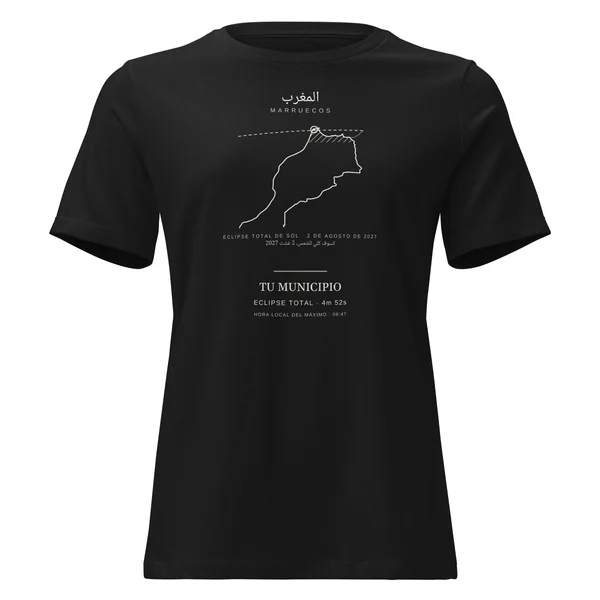 Eclipse T-shirt · women’s cut, “Morocco edition” design, in black