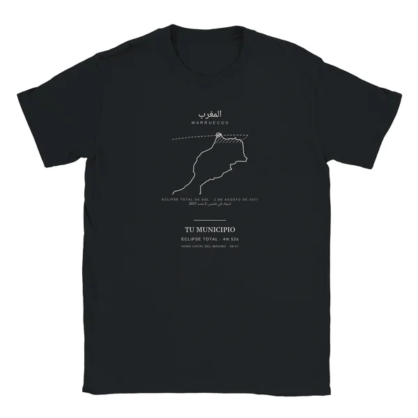 Eclipse T-shirt · kids, “Morocco edition” design, in black