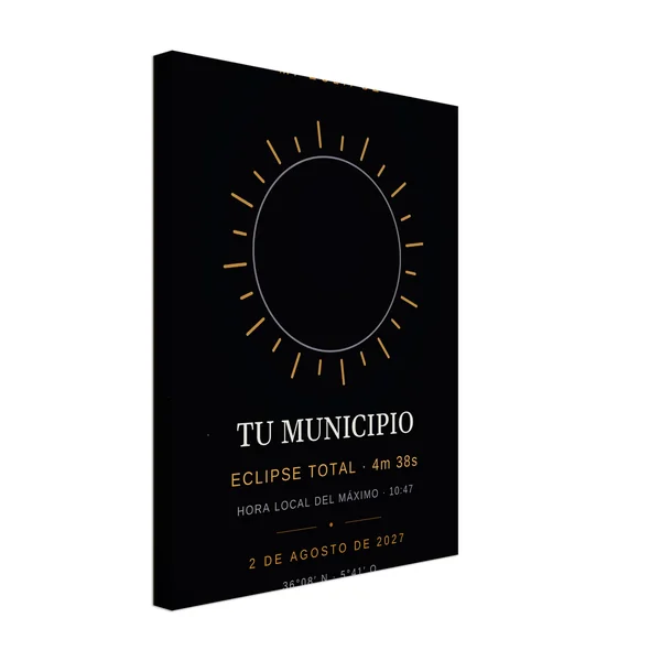 Toile de l’éclipse, motif « Mon éclipse »