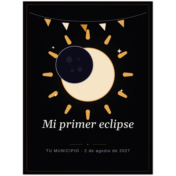 Eclipse poster, “My first eclipse” design