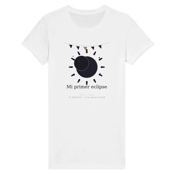 Eclipse T-shirt · women’s cut, “My first eclipse” design, in white