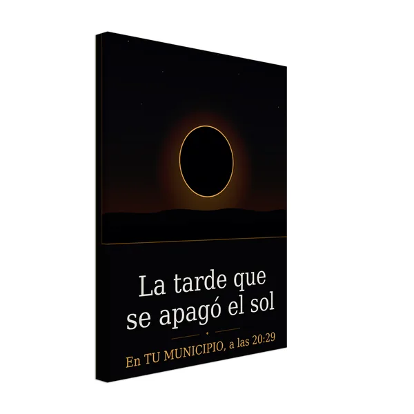 Toile de l’éclipse, motif « L’après-midi où le Soleil s’est éteint »