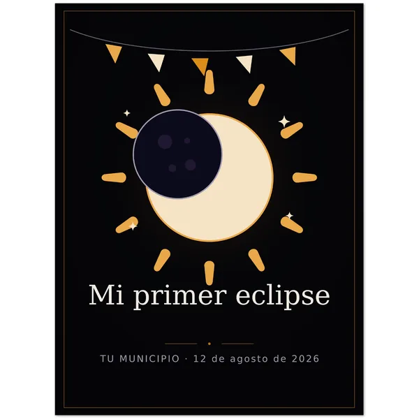 Eclipse poster, “My first eclipse” design